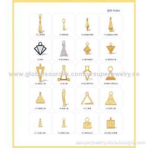 Dress metal slider